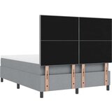  Krevet s podnicom i madracem Svijetlosiva 140x200 cm Tkanina | shoptok.hr