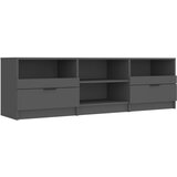 Maison Chic TV omarica - TV enota - Televizijska omarica črna 150x33,5x45 cm konstruiran les, (21700441) Cene