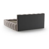 Micadoni Home Svjetlo smeđi tapecirani bračni krevet s prostorom za odlaganje s podnicom 160x200 cm Lupine – | shoptok.hr