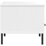  Stolić za kavu s metalnim nogama bijeli 85x50x45 cm drveni OSLO | Eponuda.com