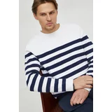 Michael Kors Bombažen pulover mornarsko modra barva