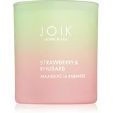 JOIK Organic Home & Spa Strawberry & Rhubarb dišeča sveča 150 g