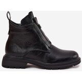 Boto Insulated Women's Boots with Zipper and Decorative Detail Black Roselle | Shoptok.si