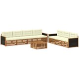  Set vanjskih sofa 8 pcs Prirodna i krem 79 x 79 x 37 cm | shoptok.hr