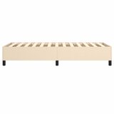  Okvir za krevet s oprugom krem 90x190cm od tkanine | Eponuda.com