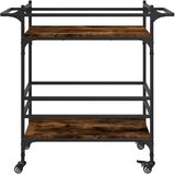  Kuhinjska kolica boja hrasta 82x40x78,5 cm konstruirano drvo | Eponuda.com