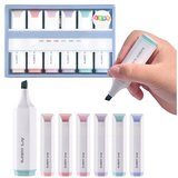  Set of Mini Highlighters Delicate Pastel Colors 6 Pcs | shoptok.hr
