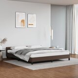 vidaXL Posteljni okvir z vzglavjem rjav 160x200 cm umetno usnje Cene