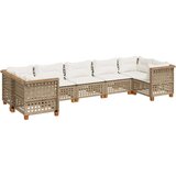 vidaXL 7-dijelni set vrtnih sofa od poliratana s jastucima bež | shoptok.hr