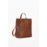 Desigual Brown women's backpack Reprise Goodall Sand - Women's
