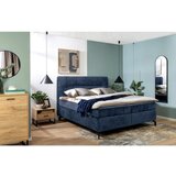 Esposa POSTELJA BOXSPRING 160 cm x 200 cm , tekstil temno modra | Shoptok.si