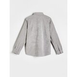 Reserved - Regular fit košulja od strukturirane tkanine - light grey | shoptok.hr