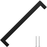  Ručke za ormarić 5 kom crne 224 mm od nehrđajućeg čelika | shoptok.hr