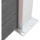 vidaXL panel za ogradu WPC 180 x 146 cm sivi | shoptok.hr