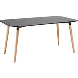 Bessagi Home Esstisch In Schwarz Ca. 160x90 Cm 'anuk' | Shoptok.si