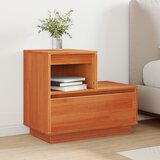vidaXL Nočna omarica Voščeno rjava 60 x 34 x 51 cm Trdna borovina Cene