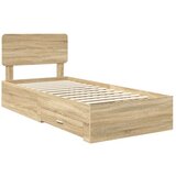  Okvir za krevet s uzglavljem Sonoma hrast 90 x 190 cm | shoptok.hr