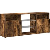 TV ormarić s LED svjetlima boja dimljenog hrasta 120x30x50 cm | Eponuda.com