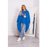 Kesi Blouse with oversize print purple blue | shoptok.hr