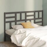 Maison Chic posteljno vzglavje - vzglavna omarica - nočna omarica sivo 206x4x104 cm trdna borovina, (21705428) | Shoptok.si