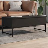  Stolić za kavu crni 100 x 50 x 40 cm konstruirano drvo i metal | shoptok.hr