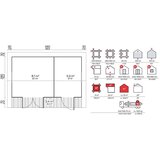 Male kuće Drvena vrtna kuća ANNIKA 300 × 500 cm sa šindrom | shoptok.hr