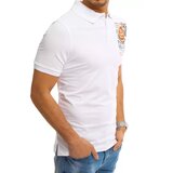 DStreet White polo shirt with print PX0370 | shoptok.hr