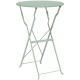 vidaXL Zložljiva Vrtna Miza Svetlo Mint Ø50x71 cm Kovina | Shoptok.si