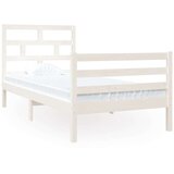 Okvir za krevet masivno drvo bijeli 90x190 cm 3FT jednokrevetni | shoptok.hr