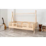 Molarem Home Drveni dječji krevet Luna Tipi - svijetlo drvo - 180x90 cm - Bez ladice | shoptok.hr