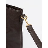 Shelvt Dark brown handbag with gold elements | shoptok.hr