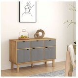  Komoda OTTA smeđe-siva 114 x 43 x 73 5 cm od masivne borovine | shoptok.hr