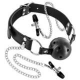 Fetish Tentation Gag S ŠČipalkami Za BradaviČke Cene