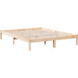  Dugi okvir kreveta bez madraca 140 x 210 cm od borovine | shoptok.hr