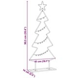 vidaXL Kovinsko božično drevesce z stojalom Črna 90 cm Jeklo | Shoptok.si