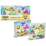 Drvene puzzle 3D Baby Shark