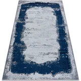 Preproge Preproga CORE A004 Okvir, Overdubbed - Strukturni, 80x150 cm Modra