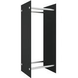  Stalak za drva za ogrjev crni 40 x 35 x 100 cm kaljeno staklo | Eponuda.com