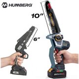 Humberg HM-437 PRO akumulatorska lančana pila za grane plava, 1x4,0 Ah, 10″ / 8″ | shoptok.hr