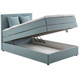 Welnova POSTELJA BOXSPRING 120 cm x 200 cm , tekstil svetlo modra | Shoptok.si
