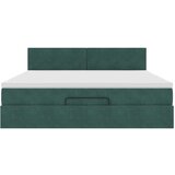 vidaXL Otomanski posteljni okvir z vzmetnico temno zelena 180x200cm | Shoptok.si