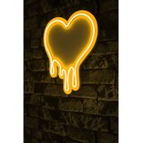 Wallity Dekorativna plastična LED rasveta Melting Heart Yellow Cene