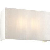 Elstead Lighting Elstead Lightbox Velika kvadratna stenska svetilka Riley z medeninastim senčnikom iz umetne svile v slonokoščeni barvi, (22098888) | Shoptok.si