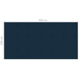 vidaXL Plutajući PE solarni pokrov za bazen 400 x 200 cm crno-plavi | shoptok.hr