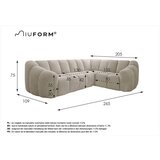 Miuform Svijetlo siva kutna garnitura (s desnim kutom/u obliku slova L) Shell – | shoptok.hr