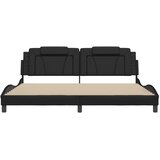  Okvir kreveta Viana s LED-om bez madraca crni 200 x 200 cm | Eponuda.com