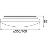  Osram-LED kupatilsko plafonsko svetlo sa senzorom ORBIS LED/15,5W/230V prečnik 30 cm IP44 belo | Eponuda.com