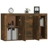  Komoda boja dimljenog hrasta 120 x 36 x 69 cm konstruirano drvo | shoptok.hr