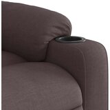 vidaXL Električni naslanjač temno rjavo blago | Shoptok.si