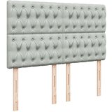  Otomanski krevet s madracima i LED 140x190 cm baršunasti | shoptok.hr